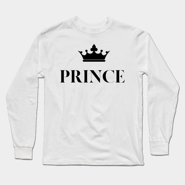 Prince t-shirt for friend or boy Long Sleeve T-Shirt by SublimeDesign